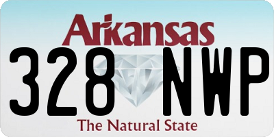 AR license plate 328NWP