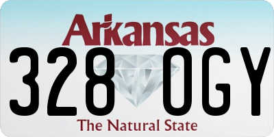 AR license plate 328OGY
