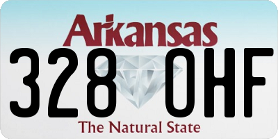 AR license plate 328OHF