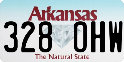 AR license plate 328OHW