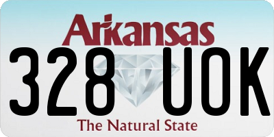 AR license plate 328UOK