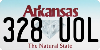 AR license plate 328UOL