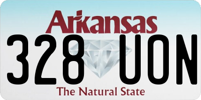 AR license plate 328UON