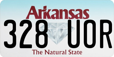 AR license plate 328UOR