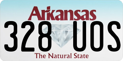 AR license plate 328UOS