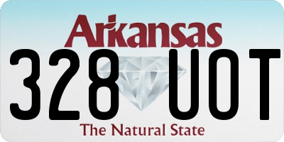 AR license plate 328UOT