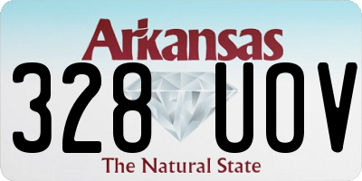 AR license plate 328UOV