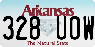 AR license plate 328UOW