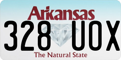 AR license plate 328UOX