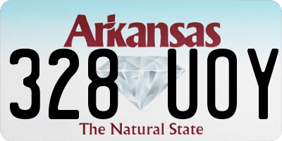 AR license plate 328UOY