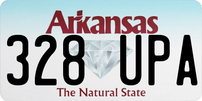 AR license plate 328UPA