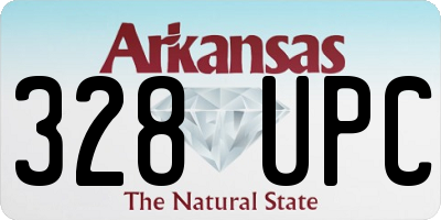 AR license plate 328UPC