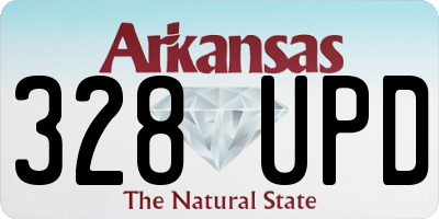 AR license plate 328UPD