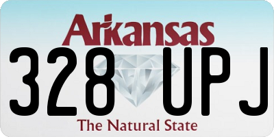 AR license plate 328UPJ