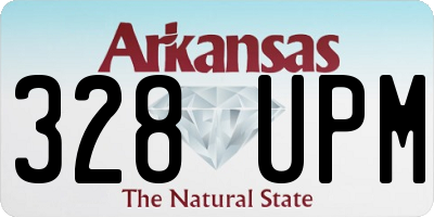 AR license plate 328UPM