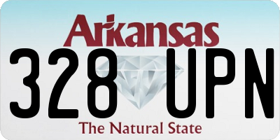 AR license plate 328UPN