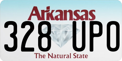 AR license plate 328UPO