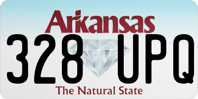 AR license plate 328UPQ