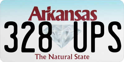 AR license plate 328UPS