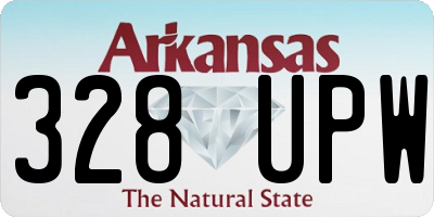 AR license plate 328UPW