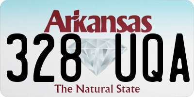 AR license plate 328UQA