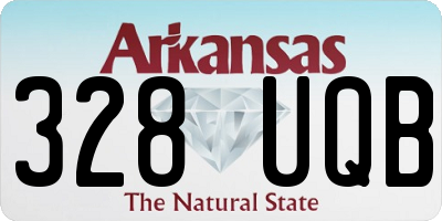 AR license plate 328UQB