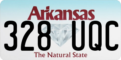 AR license plate 328UQC