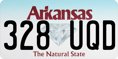 AR license plate 328UQD