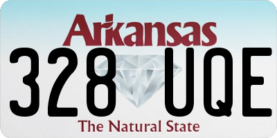 AR license plate 328UQE
