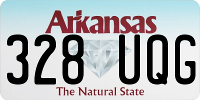 AR license plate 328UQG
