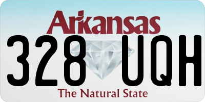 AR license plate 328UQH