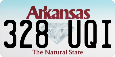 AR license plate 328UQI