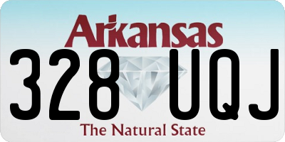 AR license plate 328UQJ