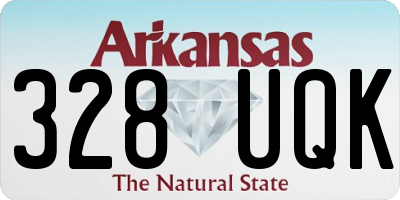 AR license plate 328UQK