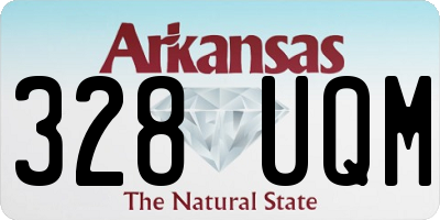 AR license plate 328UQM