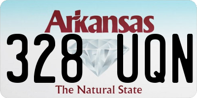 AR license plate 328UQN