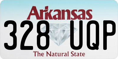 AR license plate 328UQP