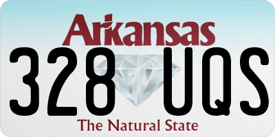 AR license plate 328UQS