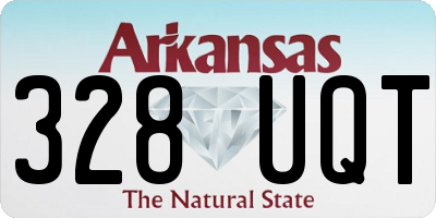 AR license plate 328UQT