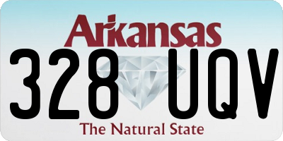 AR license plate 328UQV