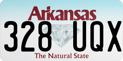 AR license plate 328UQX