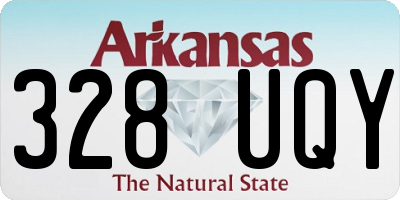 AR license plate 328UQY