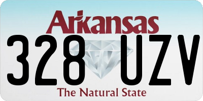 AR license plate 328UZV