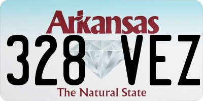 AR license plate 328VEZ
