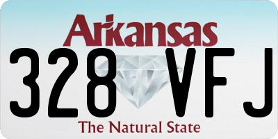 AR license plate 328VFJ