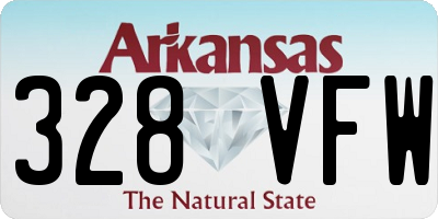 AR license plate 328VFW
