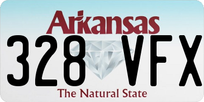 AR license plate 328VFX
