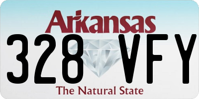 AR license plate 328VFY