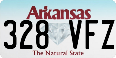 AR license plate 328VFZ