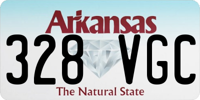 AR license plate 328VGC